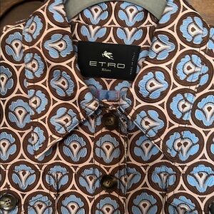 Etro Aurea Floral jacquard cropped jacket